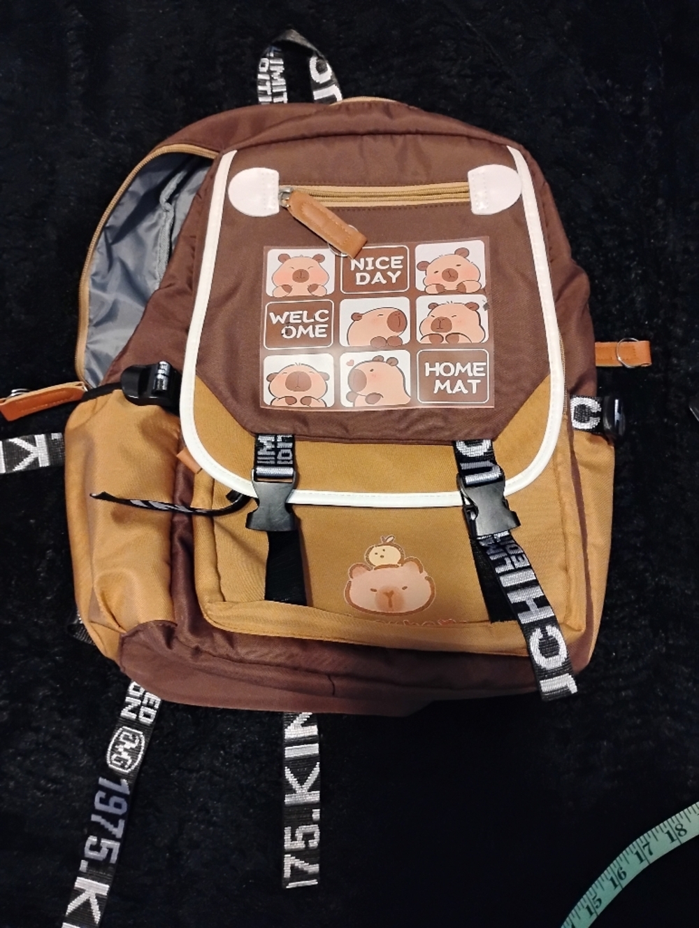 Capybara Cartoon Bear Women's Backpack - Unbranded